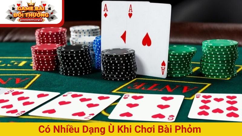 Có nhiều dạng ù khi chơi bài Phỏm tại các cổng game