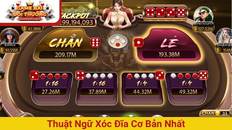 Thuật ngữ Xóc Đĩa cơ bản nhất tại nền tảng game online